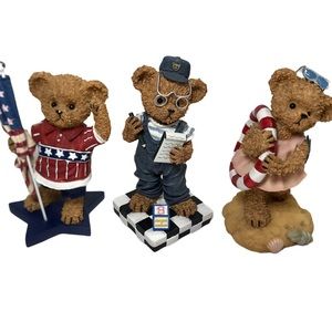 Home interiors and gifts 3 pc figurines.